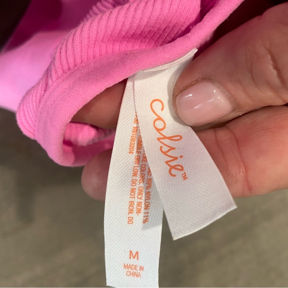 Two sports bras- NWOT( never worn)1 floral print by JOY LAB 🖤1 pink by COLSIE💗 - Picture 6 of 13